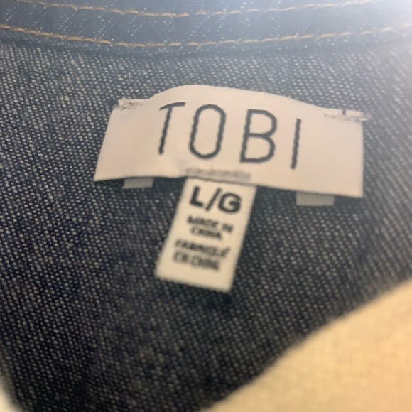 Tobi denim sleeveless lace up dress - Picture 4 of 4